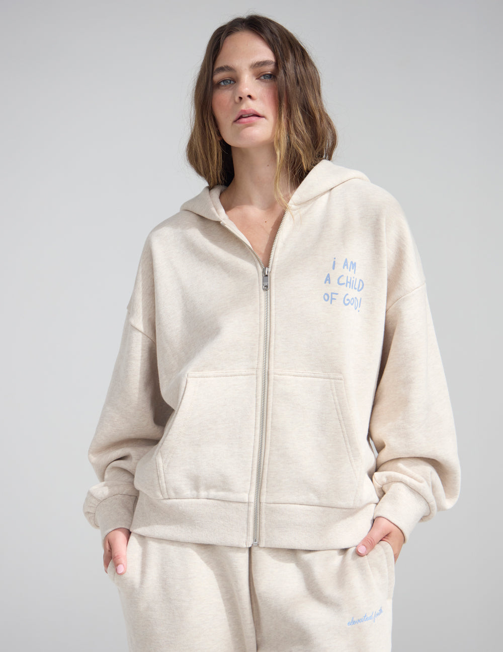 Child of God Eggshell Full-Zip Hoodie
