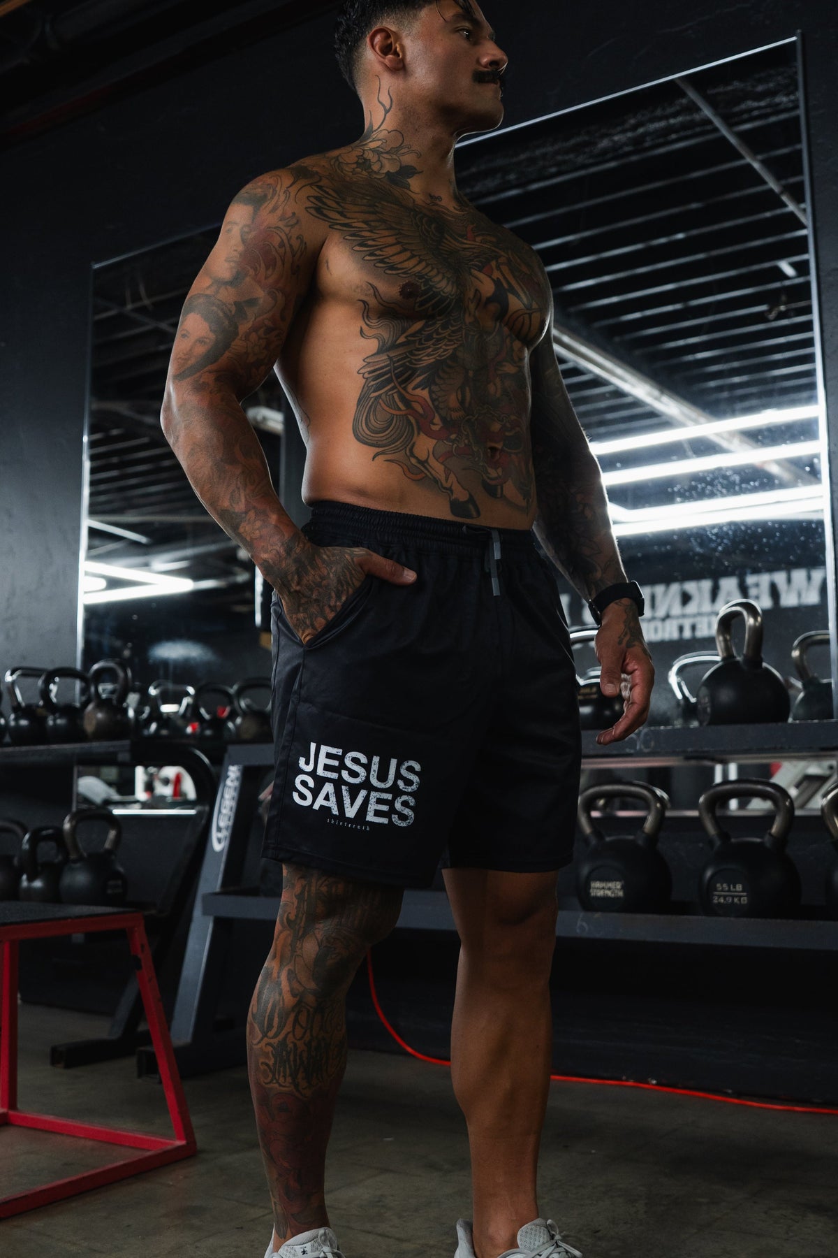 Men's Standard Performance Shorts | 5.5"- Jesus Saves