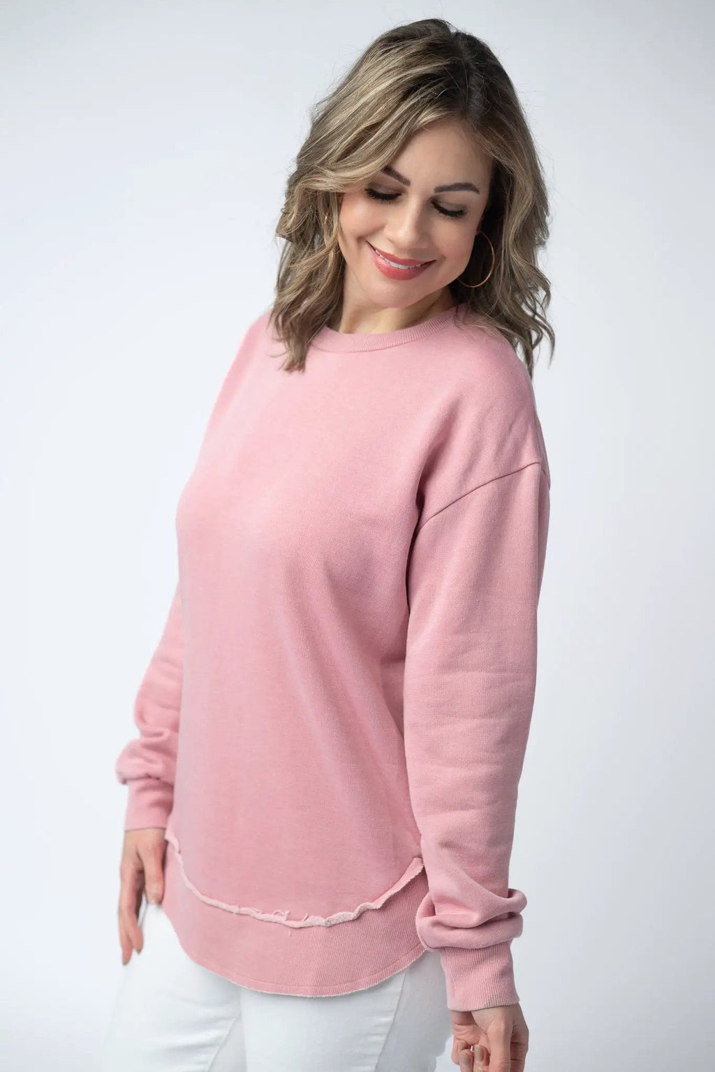 Dusty Pink Vintage Wash Pullover with or Without "Amen"