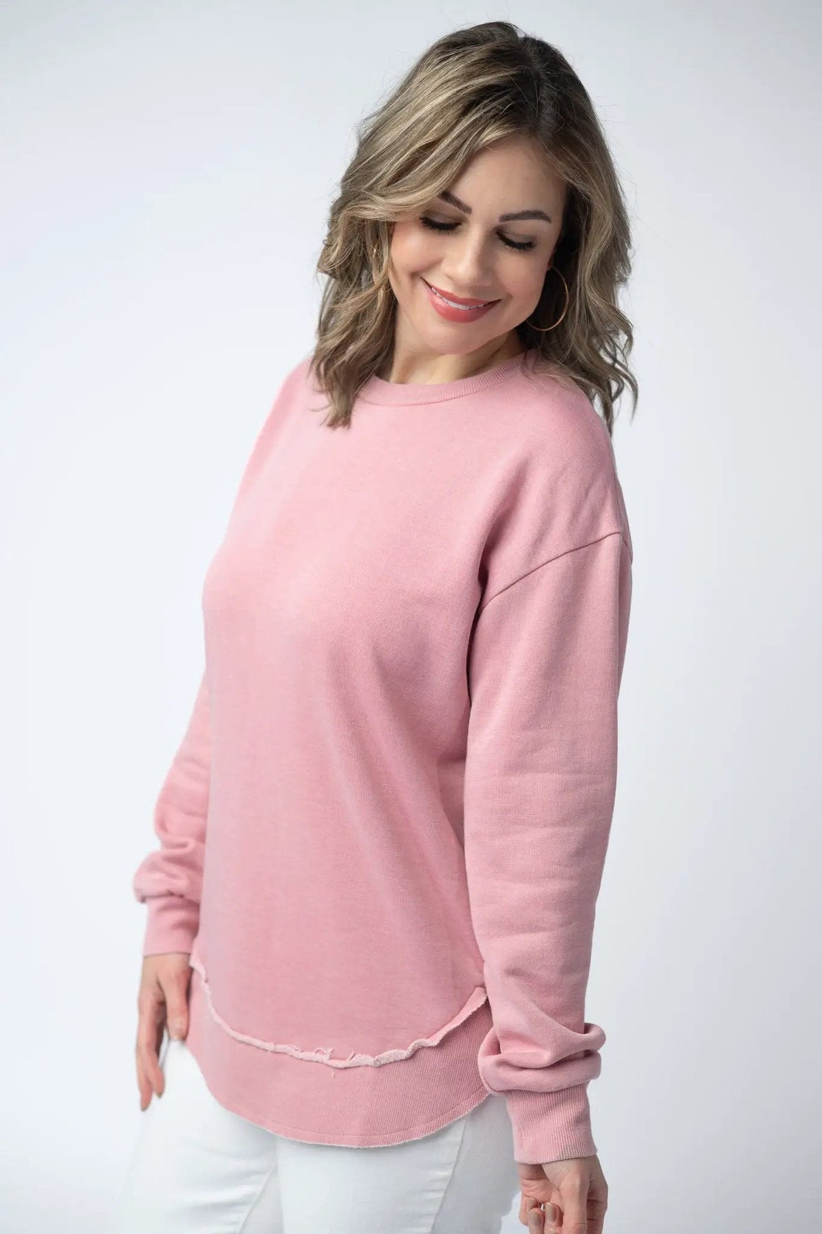 Dusty Pink Vintage Wash Pullover with or Without "Amen"