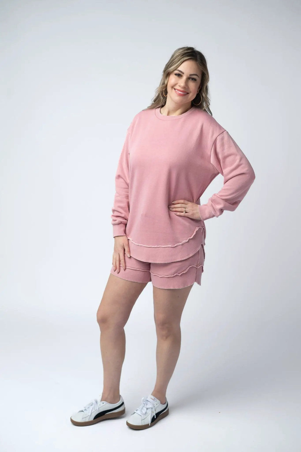 Dusty Pink Vintage Wash Pullover with or Without "Amen"