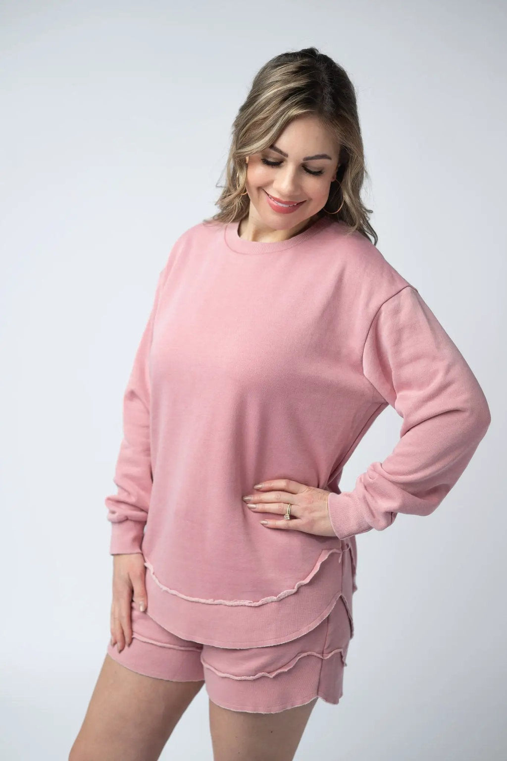 Dusty Pink Vintage Wash Pullover with or Without "Amen"