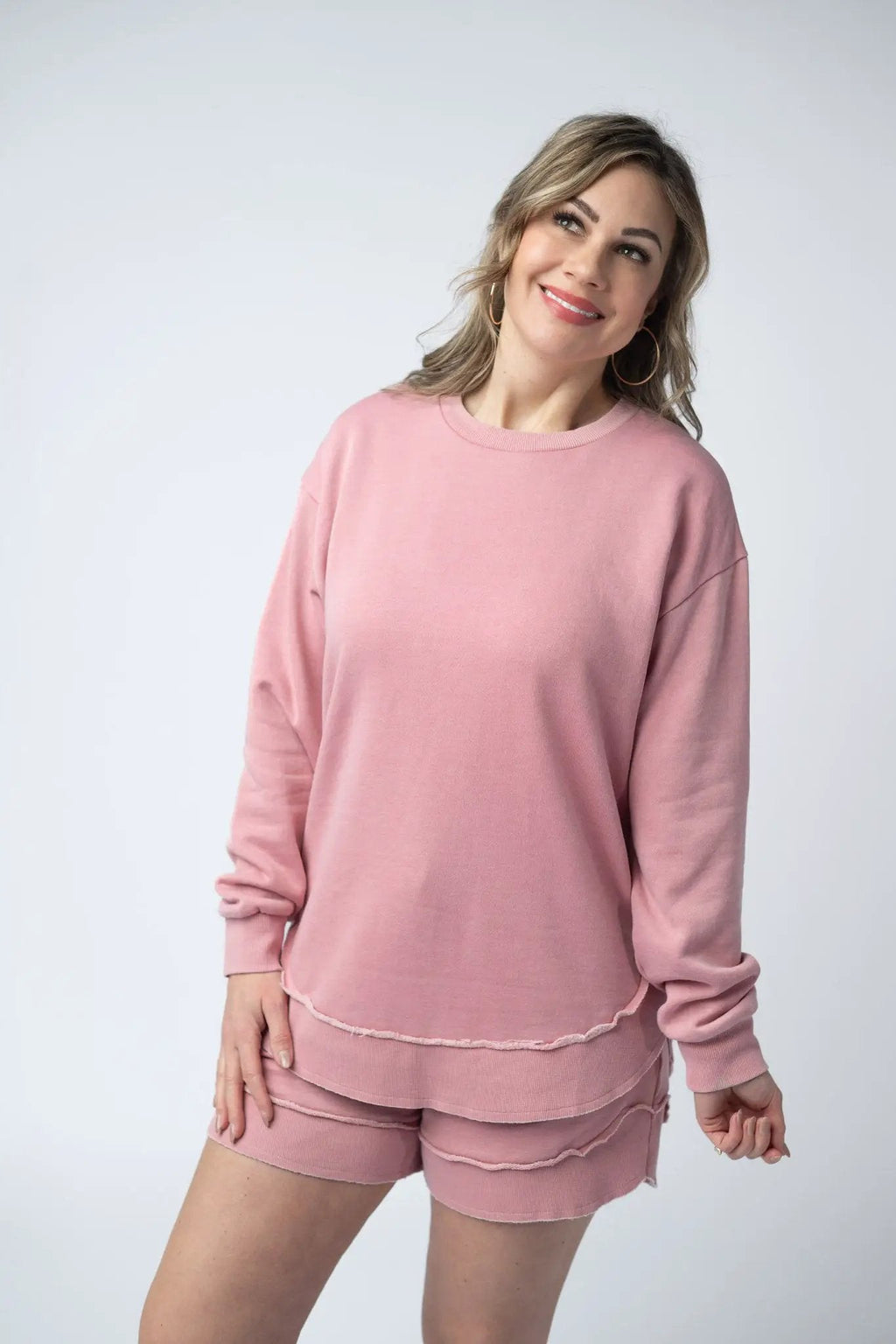 Dusty Pink Vintage Wash Pullover with or Without "Amen"