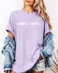 Humble and Gentle Christian Comfort Colors T-Shirt, Bible Faith Gift