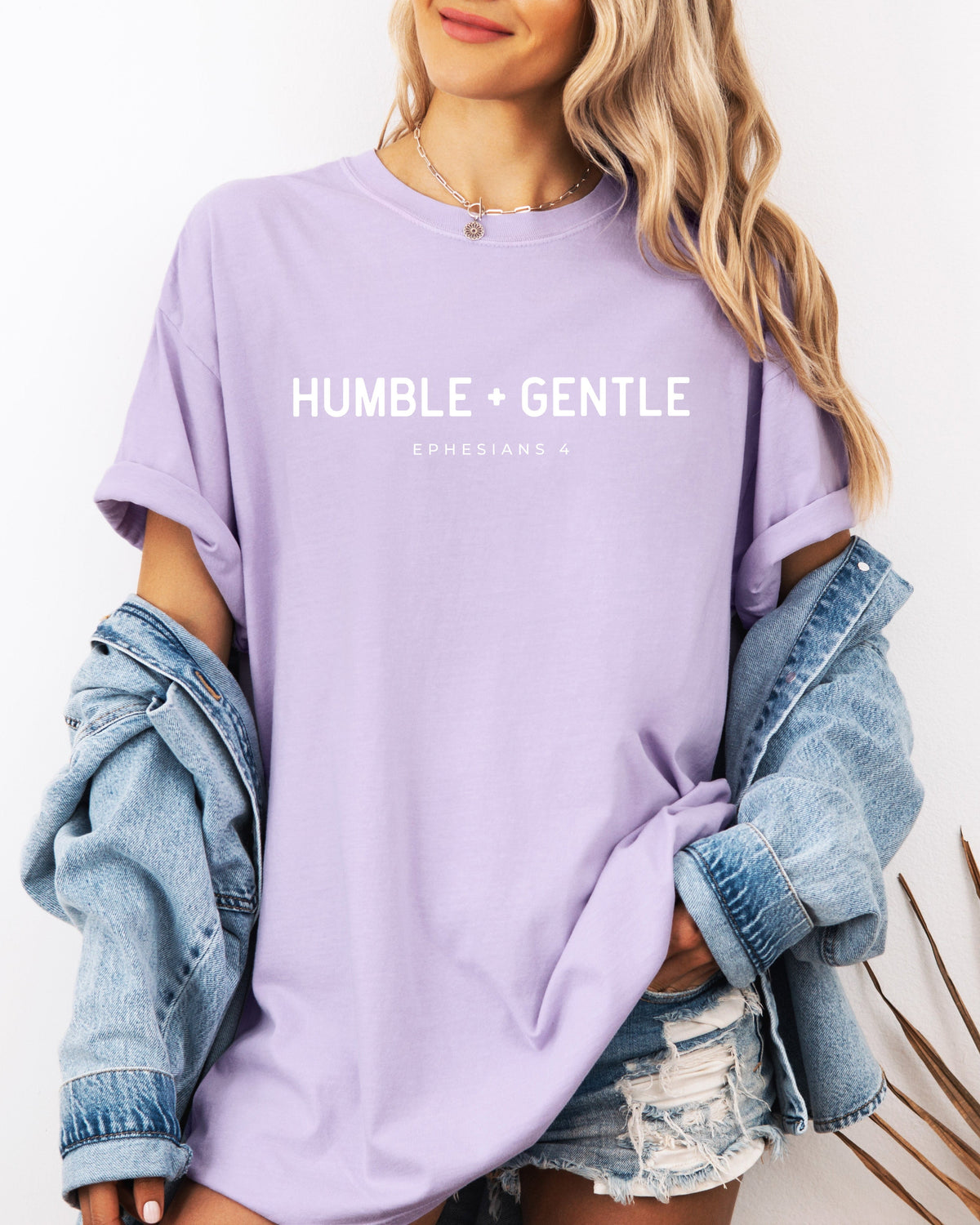 Humble and Gentle Christian Comfort Colors T-Shirt, Bible Faith Gift