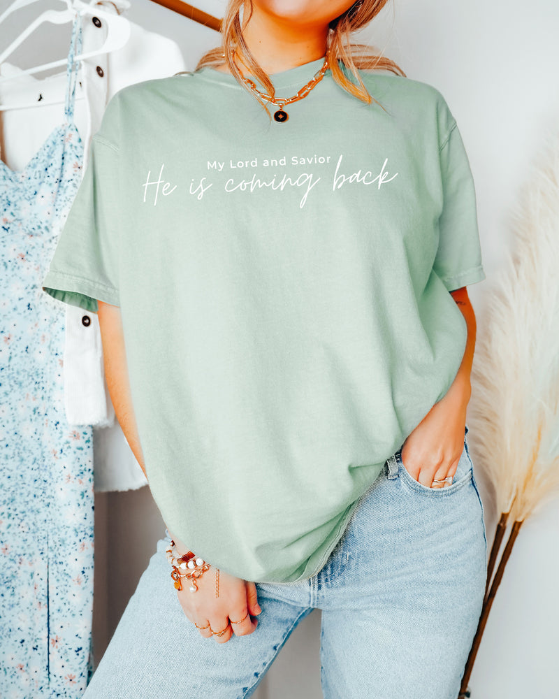 Jesus Is Coming Back Comfort Colors T-Shirt, Christian Faith Gift