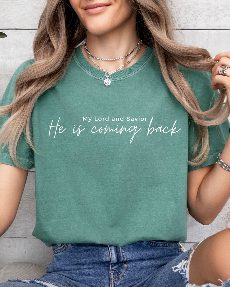 Jesus Is Coming Back Comfort Colors T-Shirt, Christian Faith Gift
