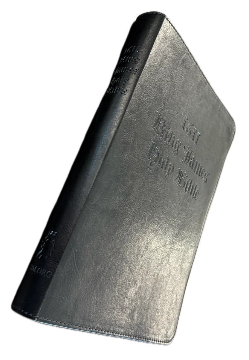 1611 King James Bible - Black