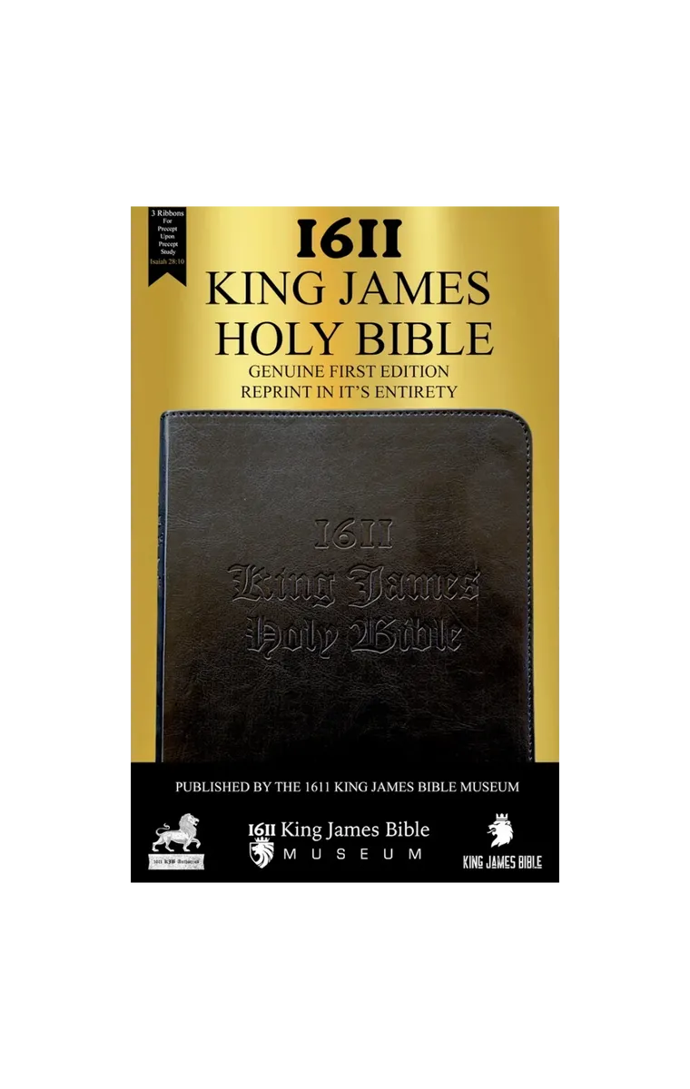 1611 King James Bible - Black