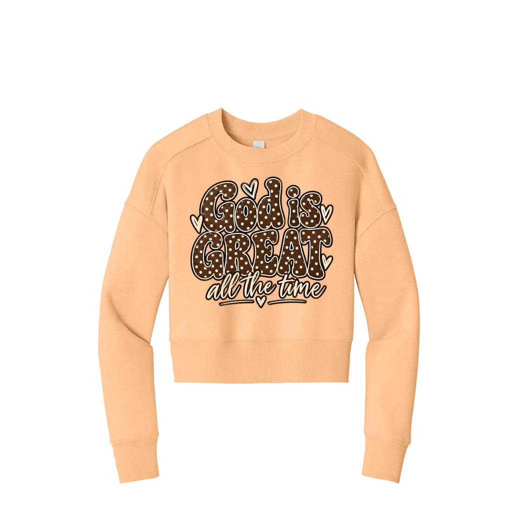 God Is Great Cropped Crew Sweatshirt